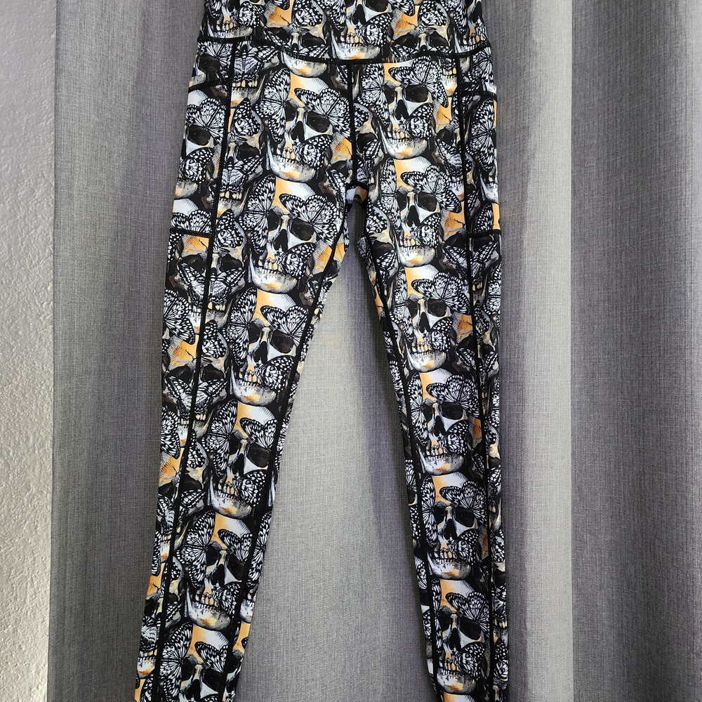 Constantly Varied Gear Butterfly and Skull Leggings